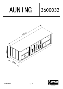 Manual de uso JYSK Auning Mueble TV