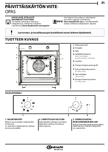 Käyttöohje Bauknecht BAK3 NN8F IN1 Uuni