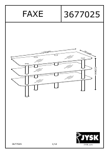 Handleiding JYSK Faxe TV meubel