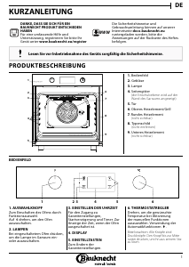 Bedienungsanleitung Bauknecht BAR2 KH8V2 IN Backofen