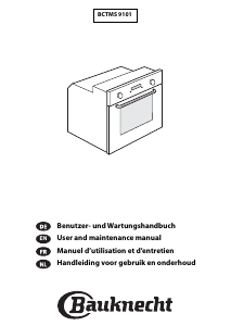 Manual Bauknecht BCTMS 9101 PT Oven