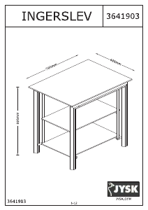 Návod JYSK Ingerslev (79x69x49) TV stôl