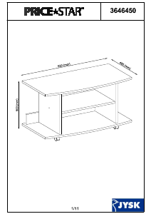 Manual JYSK Price Star Comodă TV