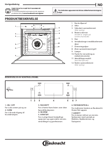 Bruksanvisning Bauknecht BIK11 FPH8TS2 PT Ovn