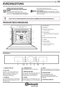 Bedienungsanleitung Bauknecht BIK5 DH8FS PT Backofen