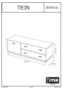 Hướng dẫn sử dụng JYSK Tejn Ghế dài xem TV