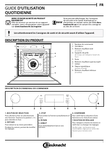 Mode d’emploi Bauknecht BIK7 CH8VS PT Four