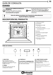 Manual de uso Bauknecht BIK7 EH8VS PT Horno