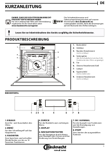 Bedienungsanleitung Bauknecht BIK7 MH8TS PT Backofen