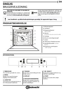 Brugsanvisning Bauknecht BIK7 MP8TS PT Ovn