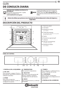 Manual de uso Bauknecht BIR4 DH8F2 PT Horno