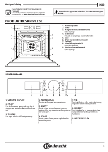 Bruksanvisning Bauknecht BIR4 DP8FS3 PT Ovn