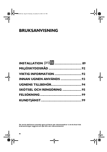 Bruksanvisning Bauknecht BLPE 6100 IN Ugn