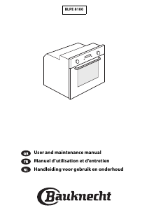 Manual Bauknecht BLPE 8100 PT Oven