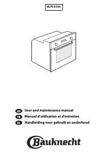 Handleiding Bauknecht BLPE 8100 PT Oven