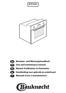 Manual Bauknecht BLPE 8200 PT Oven
