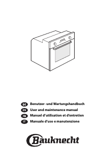 Manual Bauknecht BLVE 8100/ES Oven