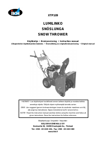 Manual IKH XTP109 Snow Blower