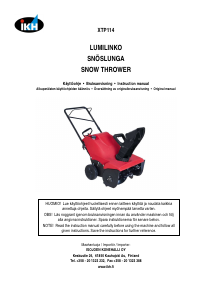 Manual IKH XTP114 Snow Blower