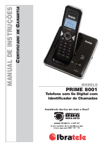 Manual Ibratele Prime 8001 Telefone sem fio