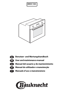 Manual Bauknecht BMCK 7203/IN Oven