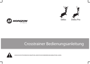 Bedienungsanleitung Horizon Fitness Delos Crosstrainer