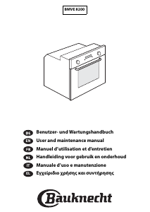 Manual Bauknecht BMVE 8200/IN Oven