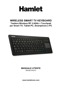 Manuale Hamlet XRFKEYPADTV Tastiera