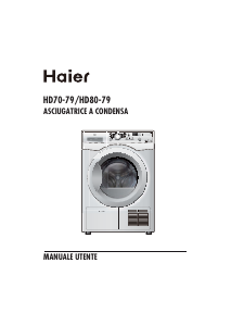 Manuale Haier HD80-79 Asciugatrice