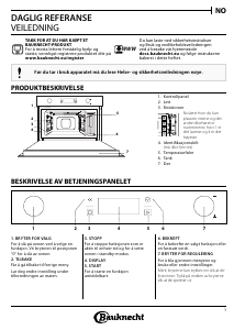 Bruksanvisning Bauknecht ECSK7 CP845 PT Ovn