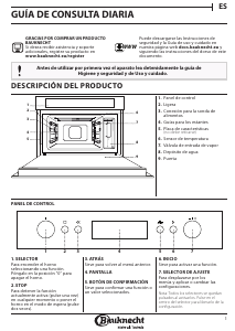 Manual de uso Bauknecht ECSR6 8845 PT Horno