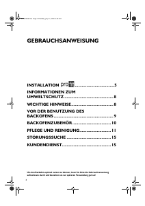 Bedienungsanleitung Bauknecht EGZH 5800 IN Backofen