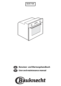 Manual Bauknecht ELCE 7164/PT Oven