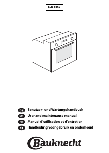 Manual Bauknecht ELIE 8160/PT Oven