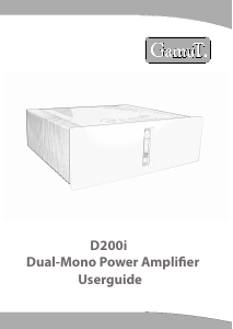 Manual GamuT D200i Dual-Mono Amplifier