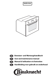 Handleiding Bauknecht ELIES 8160 PT Oven