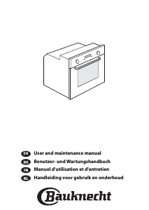Manual Bauknecht ELIK 7253 IN Oven