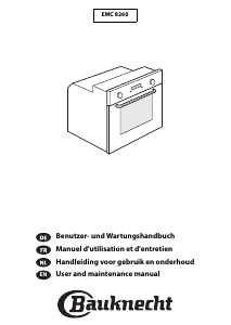 Manual Bauknecht EMC 8260 IN Oven