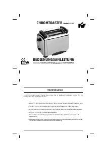 Bedienungsanleitung FiF 6206 Chromtoaster Toaster