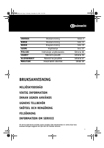 Bruksanvisning Bauknecht EMZ 5860 IN Ugn