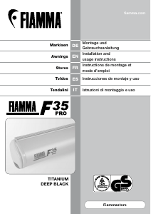 Manual Fiamma F35 Pro Awning