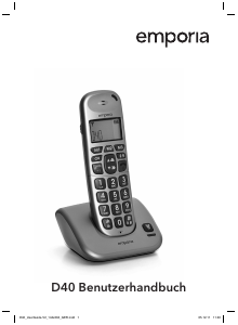 Bedienungsanleitung Emporia D40 Schnurlose telefon