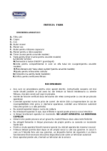 Manual DeLonghi F16301 Friteuză