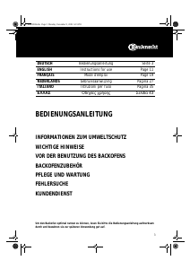 Bedienungsanleitung Bauknecht ESZ 5860 AL Backofen