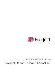 Handleiding Pro-Ject Debut Carbon Phono USB Platenspeler