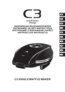 Brugsanvisning C3 30-31093 Vaffeljern