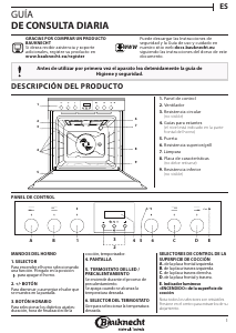 Manual de uso Bauknecht HIK3 KI8V IN Horno