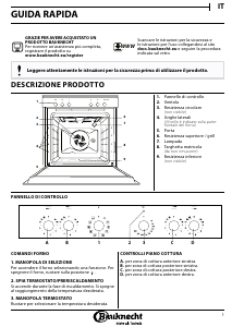 Manuale Bauknecht HIK3 NN8F IN CH Forno