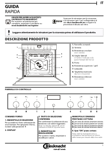 Manuale Bauknecht HIR4 EI8VS3 PT Forno