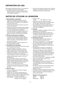 Manual de uso Bauknecht EK 14 DI Lavadora